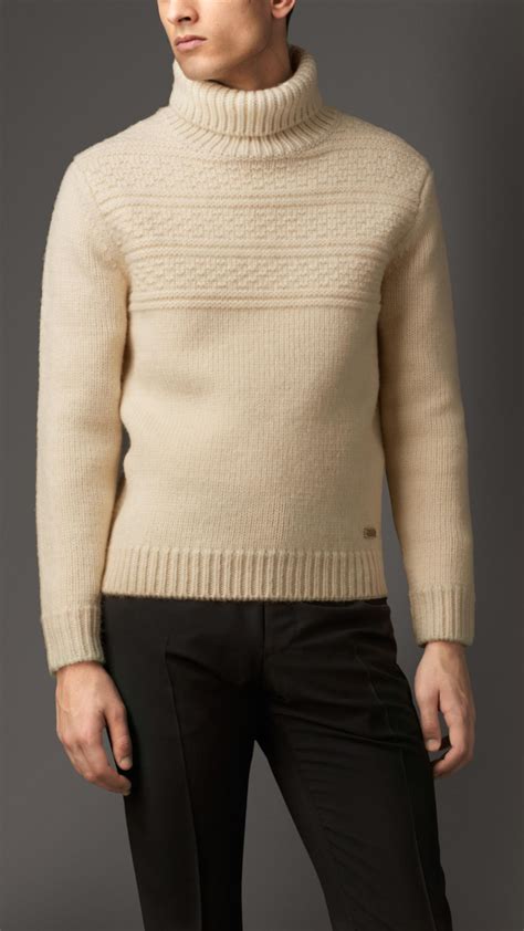 men's burberry cashmere sweater|burberry merino wool sweaters.